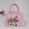 Zipper women's bag handmade ribbon embroidered bag mother shopping bag handbag bag wedding bag
