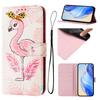 For Samsung Galaxy S24/Galaxy S25 Case Pattern Printing Wallet Phone Cover with Strap