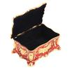 Vintage Jewelry Box Mini European Style Antique Jewelry Box Metal Enamel Ring Necklace Earring