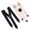 Heavy Duty Work Suspenders For Men Wide Y-Back With 3 Plastic Gripper Clasps Adjustable Elastic Trouser Pants Braces