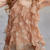 UNIFREE Tie-Dye Butterfly Print Chiffon Camisole