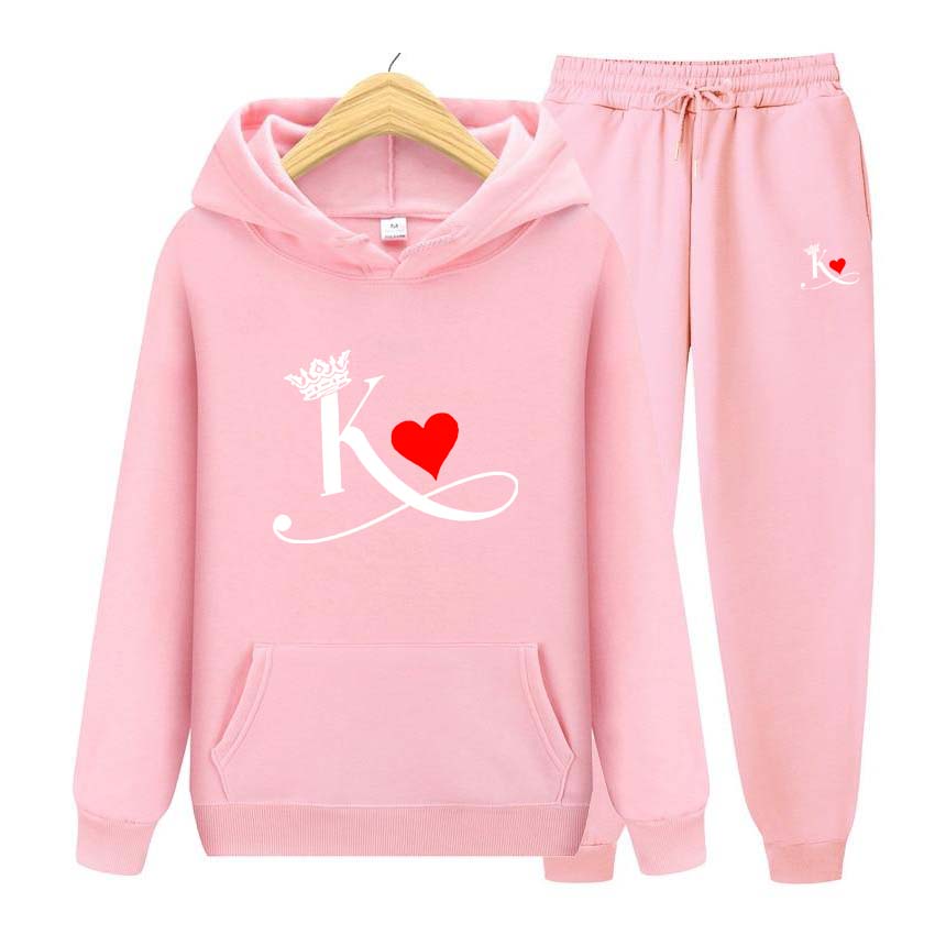 Pánské soupravy Mikina s potiskem K Sportovní souprava Tepláková souprava 2dílná souprava Mikina+kalhoty Pánská tepláková souprava Zimní souprava Sportovní