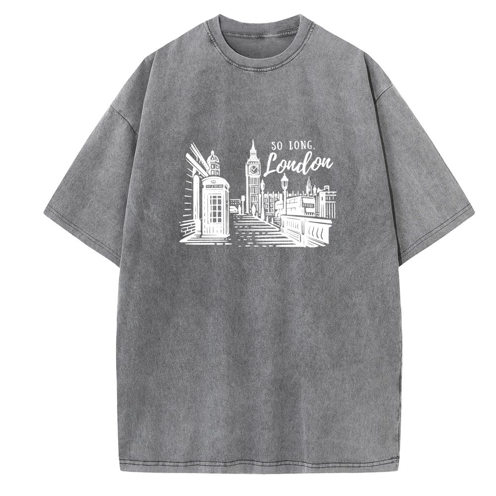 So Long London Summer Shirts Vintage Harajuku Music Fans Gift Casual Cotton O-Neck Unisex Short Sleeve Printing