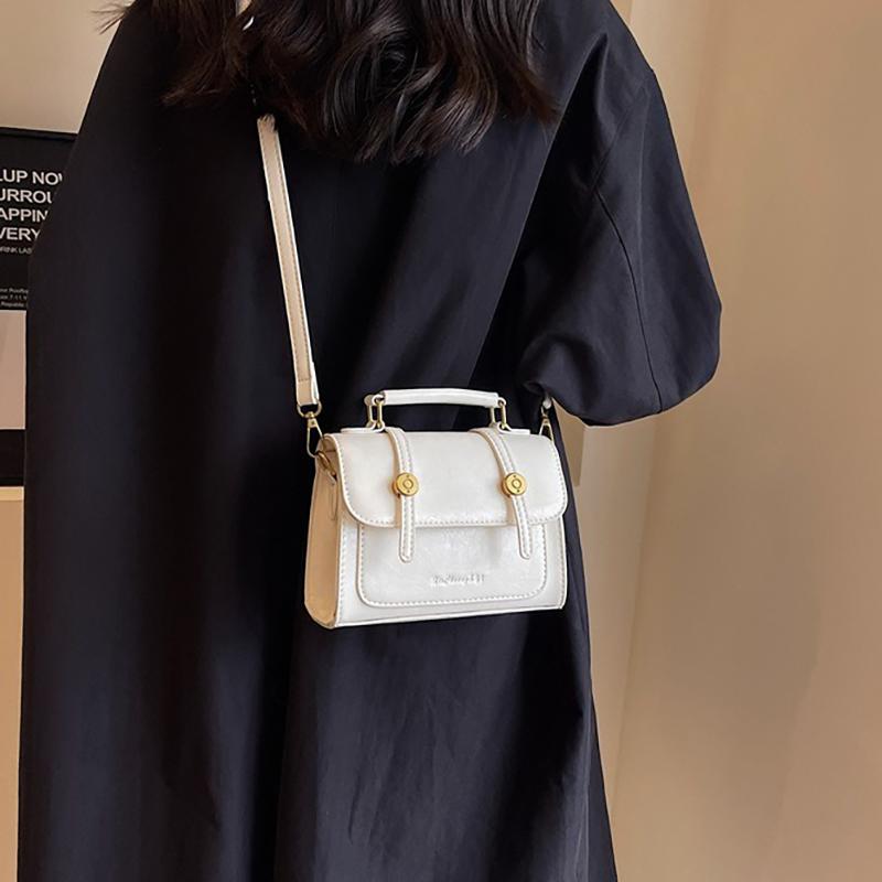 Bolsas Retrô Texturizadas da Moda 2024 para Mulheres, Bolsas Transversais Populares e Versáteis, Bolsas Quadradas Pequenas Modernas e Estilosas