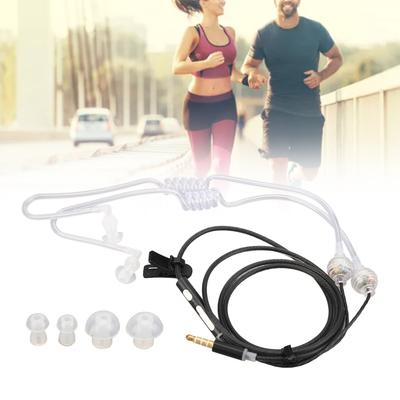 Tube Earbuds Ergonomic Radiation   Noise Reduction Portable Binaural 3.5mm   Tube Headset for Laptop Tablet