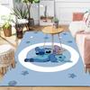 1pc Stitch Pattern Area Rug Soft Flannel Floor Mat for Living Room,Office,Bedroom and Carpet
