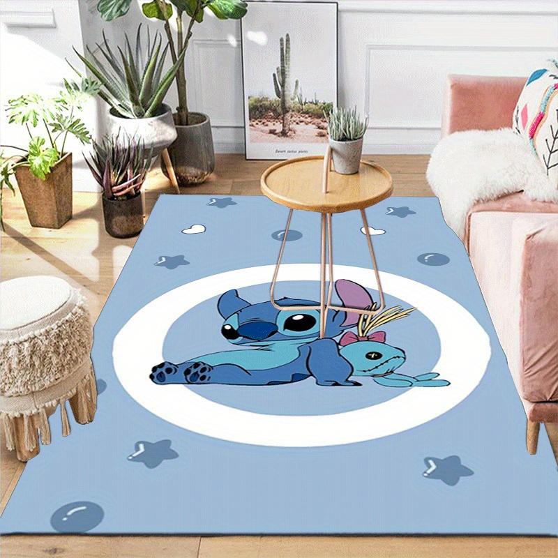 1pc Stitch Pattern Area Rug Soft Flannel Floor Mat for Living Room,Office,Bedroom and Carpet