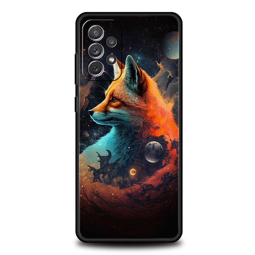 Animal The Fox Phone Case for Samsung Galaxy A15 A14 A25 A54 A34 A51 A71 A72 A73 A32 A52 A52S A11 A21S A31 A41 5G Soft Shell Bag