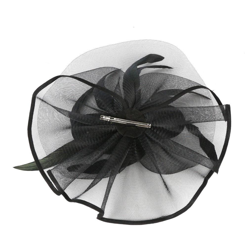 Stylowy Fascinator Nakrycie głowy Suknia formalna Ślubna Siateczkowa czapka Elegancki Cylinder Opaska Urodziny