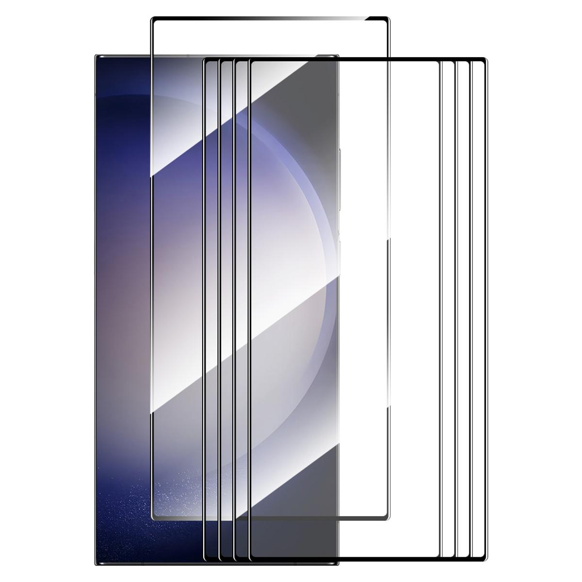 

ENKAY HAT PRINCE 5Pcs for Samsung Galaxy S24 Ultra Full Coverage Screen Protector (Fingerprint Unlock) Type A