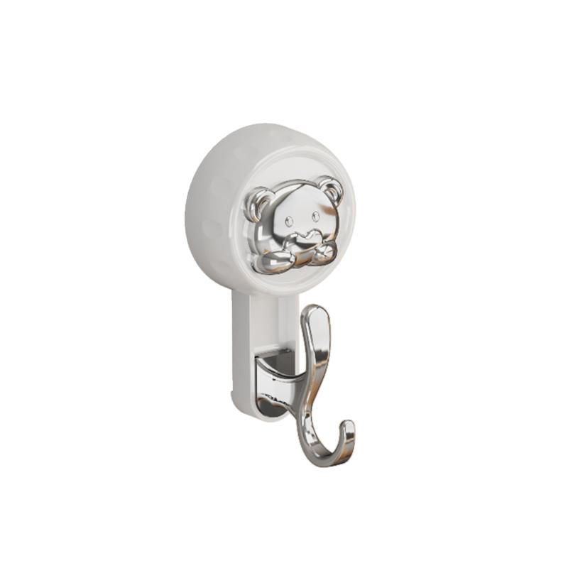 Rotating Suction Cup Hook Strong Vacuum No Drilling Bathroom Toilet Kitchen Overdoor Load-Bearing Towel Adhesive Hook Durable