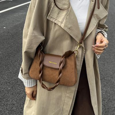 Premium Matte Underarm Bag Women's 2025 New Hand Carry Women's Bag Autumn and Winter Retro Shoulder Bag Versatile Messenger Bag