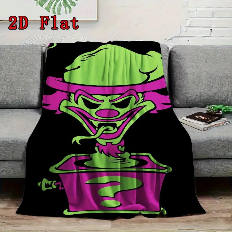 Insane Clown Posse 2D Flat Pattern Flannel Blanket High quality All Seasons Warmth and Comfort Perfect for Christmas Gifts.SMT0917090