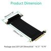 20cm PCI-E 8X Riser Extension Cable PCI Express PCIe Extender Adapter Cord Riser Connector Cable 90 Degree Adapter