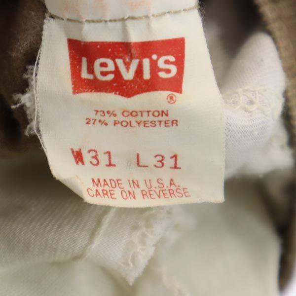 Levi's 80s Vintage Corduroy Pants W31 Beige Men's Used