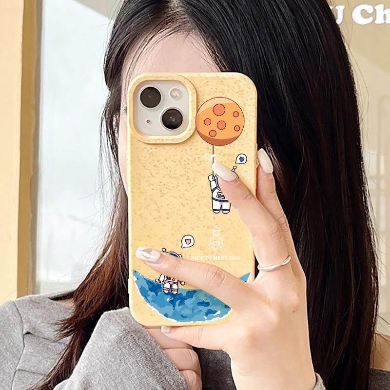 Mobile Phone Cases for iPhone 11 13 XR 15 Pro Max 12 14 Pro Max Case iPhone 16 7 Plus 8 Plus XS Max Degradable and Environmentally Friendly Anti-fall