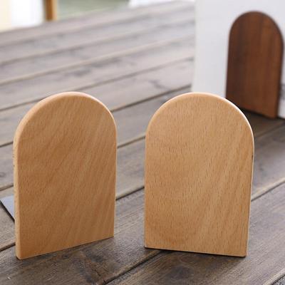 Creative Modern Beech & Black Walnut Book Stand with Engraved Logo