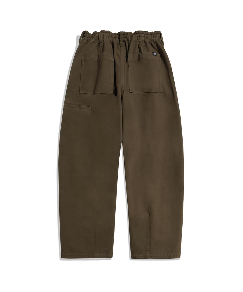Peullukeu Curved Fit Cotton Pants Brown Fpt120
