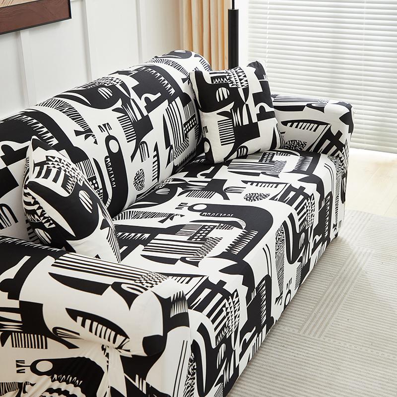 Printed Sofa Slipcover Stretch Sofa Covers For Living Room Pets Kids Chair Couch Cover I Shape Corner Sofa Anti-Cat Scratch
