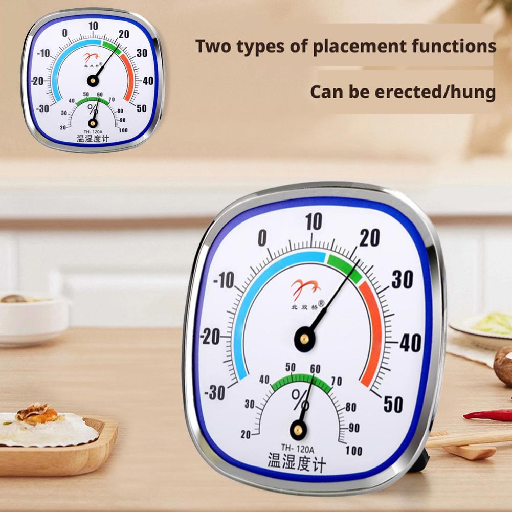 Indoor Thermometer Hygrometer Desktop Wall Mounted Pointer Temperature Humidity Meter Household Weather Station