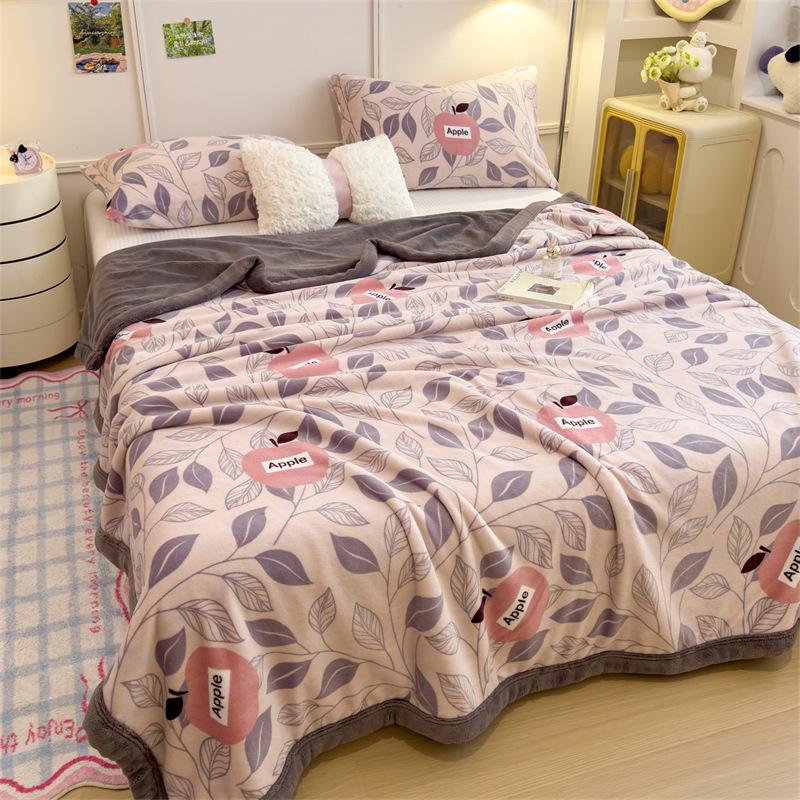 Yunjin Oboustranná zimní fleecová deka - Hrubá, útulná přehoz na pohovku a kancelářský šál