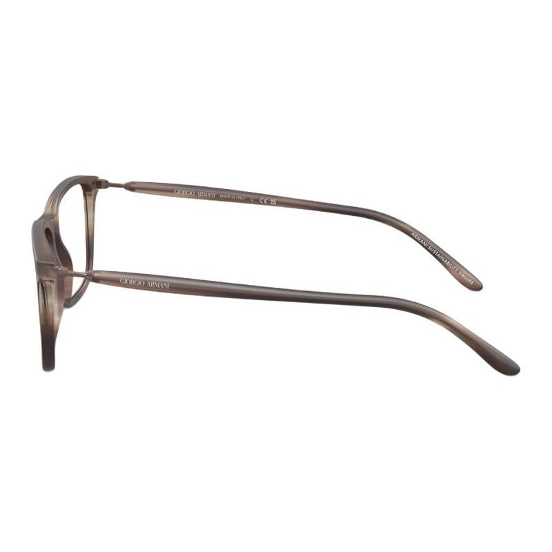 Armani Temple brand logo acetate rectangular optical glasses unisex couple model brown