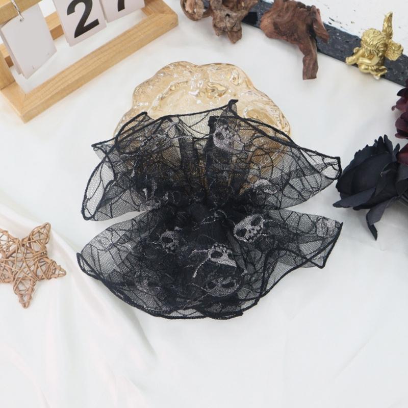 Elegant French Style Detachable Lace Collar With Layered Ruffle Wrist Cuff For Women Daily Outfit And Occasion
