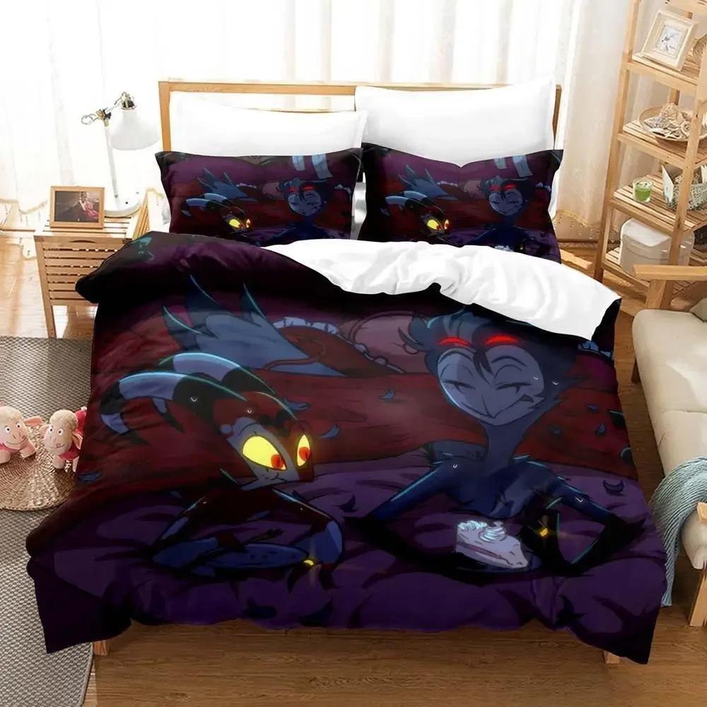 Loona Boss Bedding Set Single Twin Full Queen King Size Bed Set Adult Kid Bedroom Duvet Cover Sets 3D Anime Parure De Lit Bed