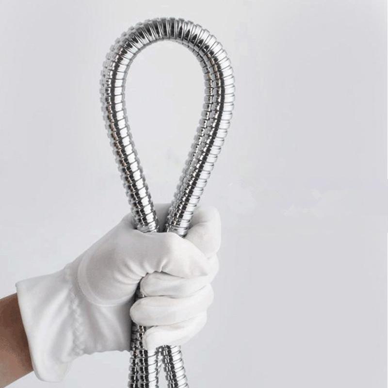 Bathroom Shower Hose Plumbing 1.2M/1.5M/2.0M Flexible Stainless Steel Chrome For Bathroom Accessories Water Hose Tools G1/2'