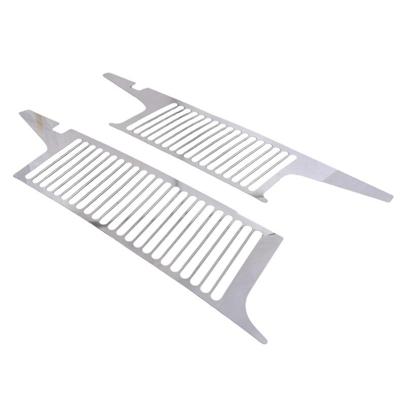 

For Hummer H3 2005-2009 External Modified Stainless Steel Car Hood Air Outlet Lower sink Decorative Mesh Sticker Car Accessories срібний