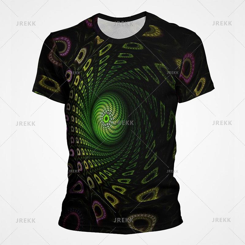 Abstract Colorful Vortex 3D printed T-shirts Fashion Casual Streetwear Men Summer Sport Tops Women Gym Clothing Funny Kids Tees