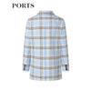 PORTS Women's Plaid Long-Sleeve Short Jacket