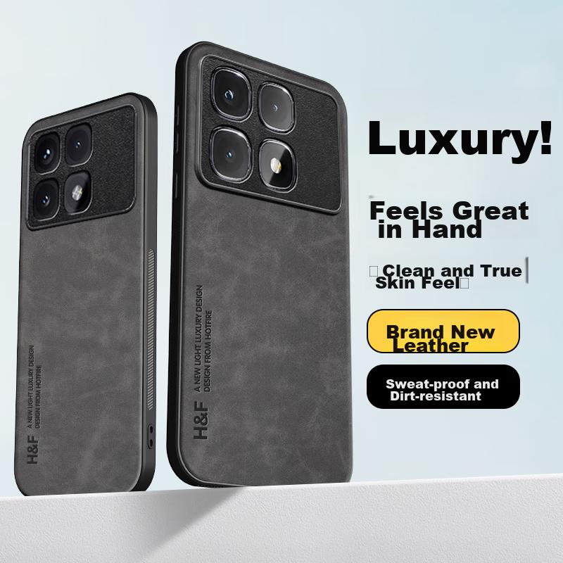 HotFire Phone Case for Xiaomi Redmi K70 Ultra, Upgraded Skin-Like Matte Lens Full Protection Silicone Cover - Midnight Black