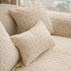 Quilted Embroidered Cotton Fabric Sofa Cushion Washed Cotton Sofa Cover Seat Cushion All-season Dustproof Cover