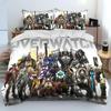 New 3D Print Ow Overwatch Game Dva Comfortable Duvet Quilt Cover Pillowcase Bedding Set Children Bedroom Decoration Home Textile