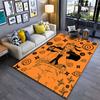 Naruto Anime Orange Carpet Design Suitable As a Non-slip Mat for the Living Room or Bedroom Sofa