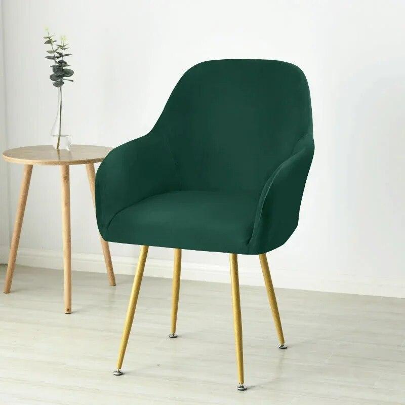 1 Τμχ Βελούδινο Ελαστικό Κάλυμμα Καρέκλας Υψηλής Πλάτης Κάλυμμα Καρέκλας Τραπεζαρίας Πλενόμενο Κάλυμμα Καρέκλας Γραφείου Κουνιστής Καρέκλας Διακόσμηση Σπιτιού Καλύμματα Πολυθρόνας