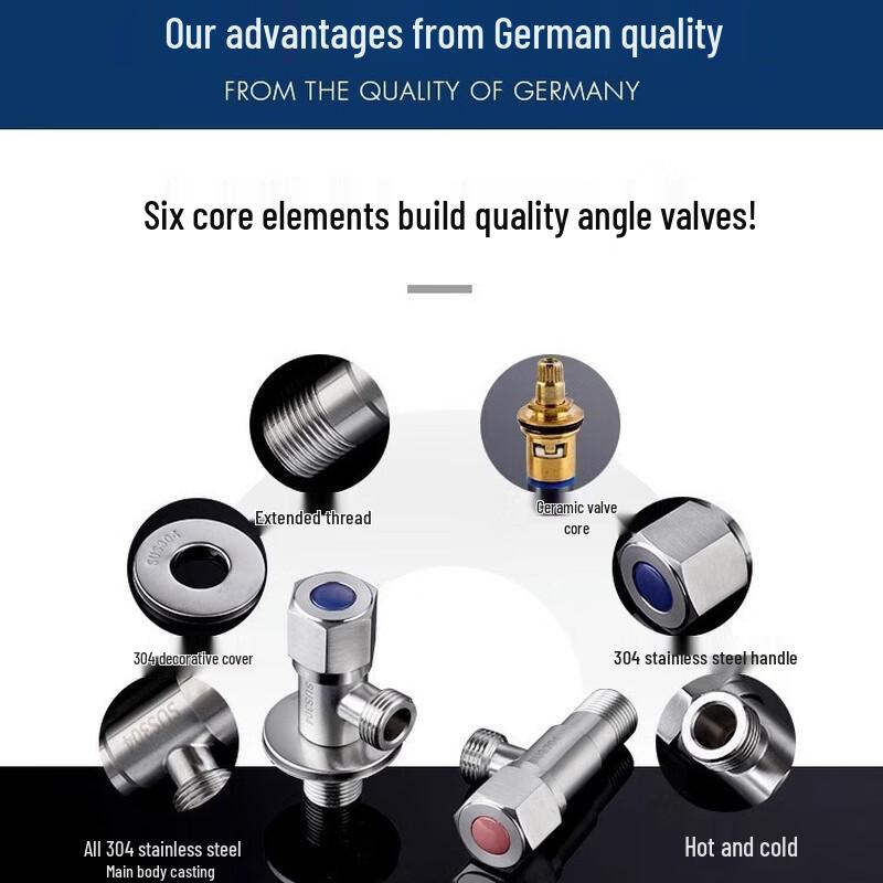 YiDaShang Stainless Steel Cold & Hot Water Diverter Valve