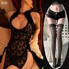 Sex underwear sexy back strap hollowed out free temptation lace classical women's retro split cheongsam pure desire