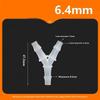 Y-Shaped Three-Way Connector Tee Joint 1.6~6.4Mmwater Divider Polypropylene Pp Plastic Gas Oil Aquarium Hose Pagoda Joint