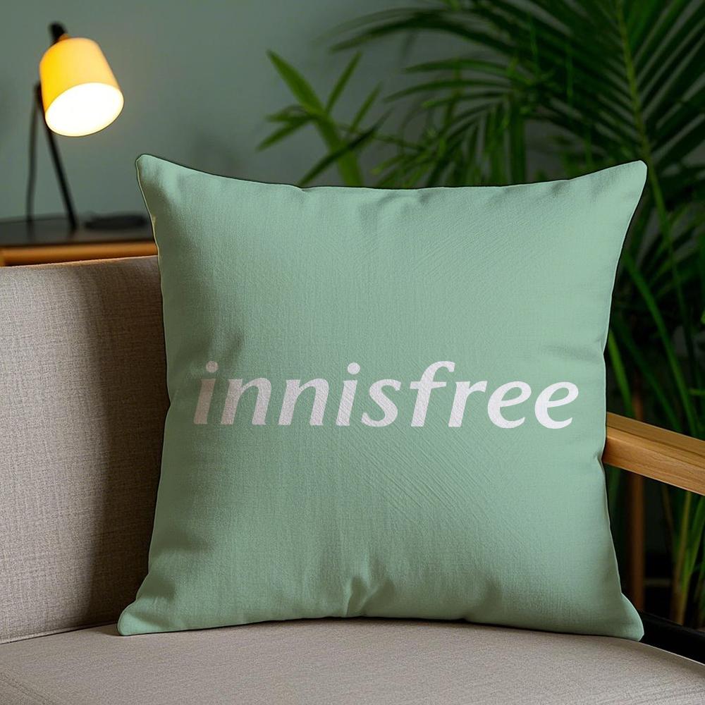 Fashion LInnisfrees Cushion Cover Soft Plush Fabric DoubleSided Printed Sofa Cushion Cover for All Seasons Home Decor Gift