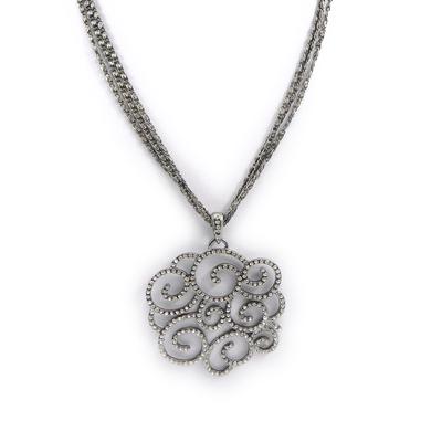 [G8316] - Κολιέ Δημιουργού 'Sissi' λευκό