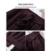 Corduroy Wide-Leg High-Waisted Pants for Women - Ribbed, Loose, Velvet-Feel, Seasonal Wear 2025.