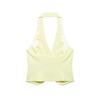 Spring 2025 European & American Women's Halter Neck Vest Top + Pants Set