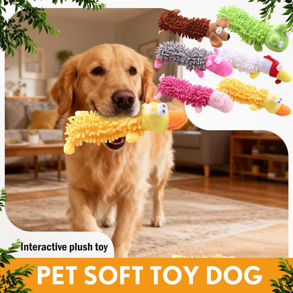 Soft Pet Toys For Dogs, With Squeaking Sounds, Chew Toys, Interactive Pet Toys, Suitable For Small, Medium And Large Dogs.