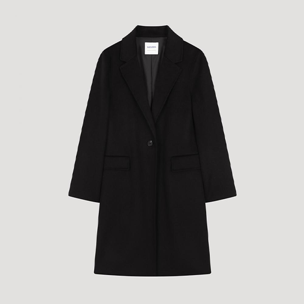 

She S miSS Wool One Button Handmade Coat Swhcto42010 Bk blacks/55
