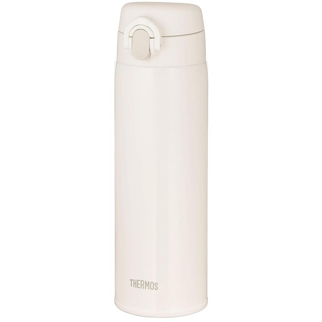Thermos Vacuum Insulated Portable Mug 500ml Alpen White Easy Clean Detachable Spout Ultra Lightweight Compact Type One-Touch Open Stainless Bottle AWH