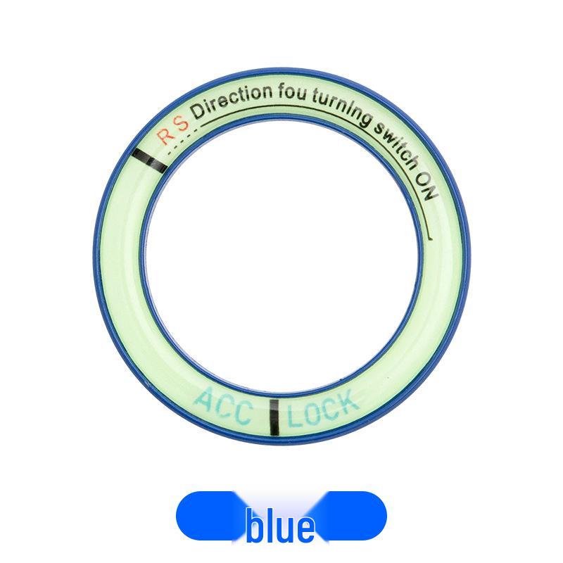 Glow Ignition Switch Decorative Ring - Interior Button Sticker for Car