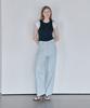 THEFRHT Striped Cotton Wide Pants (Blue)