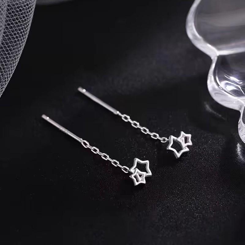 2025 Diamant Schneeflocken Ohrfaden Ohrringe: Elegante, vielseitige Damenmode